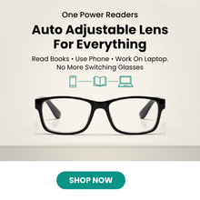 Load image into Gallery viewer, Auto Focus One Power Readers Read Small Print and Computer Screens - no Changing Glasses - Flex Focus optics
