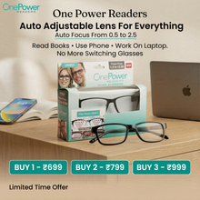 Load image into Gallery viewer, AUTO FOCUS One Power Readers - AS SEEN ON TV! - Read Small Print and Computer Screens - no Changing Glasses - Flex Focus optics