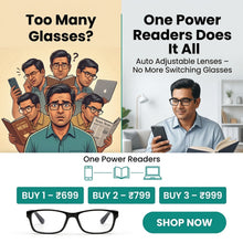 Load image into Gallery viewer, AUTO FOCUS One Power Readers - AS SEEN ON TV! - Read Small Print and Computer Screens - no Changing Glasses - Flex Focus optics