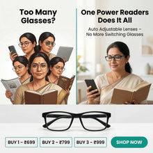 Load image into Gallery viewer, AUTO FOCUS One Power Readers - AS SEEN ON TV! - Read Small Print and Computer Screens - no Changing Glasses - Flex Focus optics