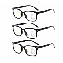 Load image into Gallery viewer, Auto Focus One Power Reader Pack of 3  Multifocal Reading Glasses for Men | Anti-Glare Lenses for Clear Vision | Comfortable Fit for Reading &amp; Screen Use
