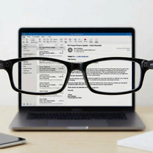 Load image into Gallery viewer, Auto Focus One Power Readers Read Small Print and Computer Screens - no Changing Glasses - Flex Focus optics
