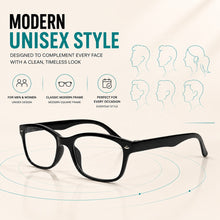 Load image into Gallery viewer, One Power Auto Focus Reading Glasses for Men &amp; Women – Pack of 3 | Read Small Print, Mobile &amp; Computer Screens Without Changing Glasses | Flex Focus Optics
