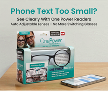 Load image into Gallery viewer, Auto Focus One Power Readers Read Small Print and Computer Screens - no Changing Glasses - Flex Focus optics
